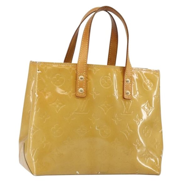 LOUIS VUITTON Monogram Vernis Reade PM Hand Bag Beige - Picture 3 of 16